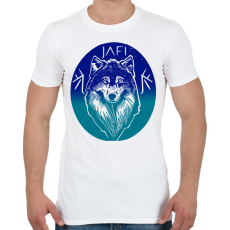 PRINTFASHION jég farkas - Férfi póló - Fehér