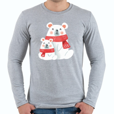 PRINTFASHION Jegesmacik - Férfi hosszú ujjú póló - Sport szürke férfi póló