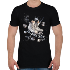 PRINTFASHION Jéghoki - Férfi póló - Fekete