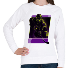 PRINTFASHION Jéghokis - Női pulóver - Fehér