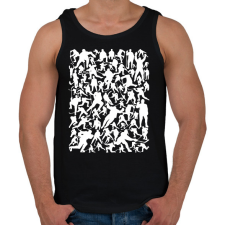 PRINTFASHION Jégkorongosok - Férfi atléta - Fekete atléta, trikó