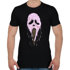 PRINTFASHION Jégsikoly - Férfi póló - Fekete