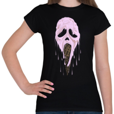 PRINTFASHION Jégsikoly - Női póló - Fekete