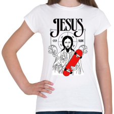 PRINTFASHION Jesus can slide - Női póló - Fehér női póló