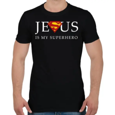 PRINTFASHION Jesus - Férfi póló - Fekete