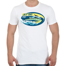 PRINTFASHION Jet-ski - Férfi póló - Fehér