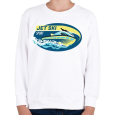 PRINTFASHION Jet-ski - Gyerek pulóver - Fehér