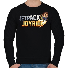 PRINTFASHION Jetpack Joyride - Férfi pulóver - Fekete