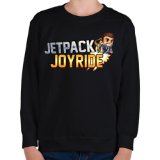 PRINTFASHION Jetpack Joyride - Gyerek pulóver - Fekete