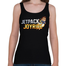 PRINTFASHION Jetpack Joyride - Női atléta - Fekete női trikó