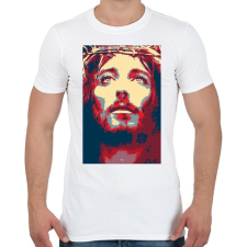 PRINTFASHION Jézus - Férfi póló - Fehér férfi póló