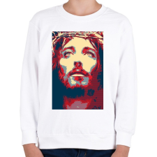 PRINTFASHION Jézus - Gyerek pulóver - Fehér gyerek pulóver, kardigán