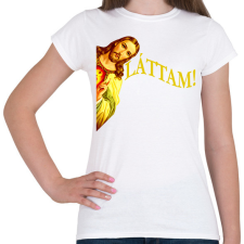 PRINTFASHION Jézusos láttam - Női póló - Fehér női póló