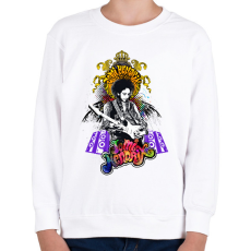 PRINTFASHION Jimi Hendrix - Gyerek pulóver - Fehér