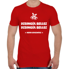 PRINTFASHION JINGLE BELLS - Férfi póló - Piros férfi póló