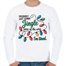 PRINTFASHION Jingle - Férfi pulóver - Fehér