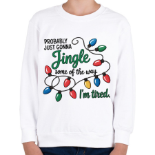 PRINTFASHION Jingle - Gyerek pulóver - Fehér gyerek pulóver, kardigán