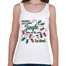 PRINTFASHION Jingle - Női atléta - Fehér női trikó