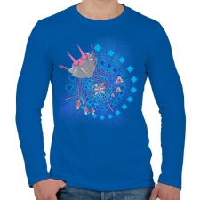 PRINTFASHION jinx2 - Férfi hosszú ujjú póló - Királykék férfi póló