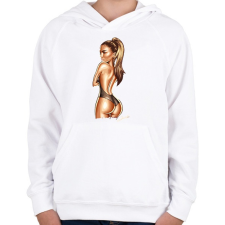 PRINTFASHION Jlo - Gyerek kapucnis pulóver - Fehér gyerek pulóver, kardigán