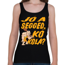 PRINTFASHION Jó a segged, kő kóla? - Női atléta - Fekete