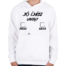 PRINTFASHION Jó íjász - Gyerek kapucnis pulóver - Fehér gyerek pulóver, kardigán