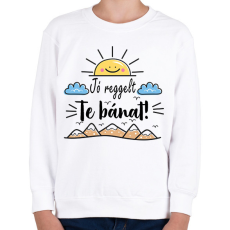 PRINTFASHION Jó reggelt te bánat - Gyerek pulóver - Fehér