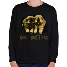 PRINTFASHION Jó testvérek - Gyerek pulóver - Fekete gyerek pulóver, kardigán