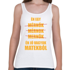 PRINTFASHION Jó vagyok matekból - Női atléta - Fehér