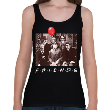 PRINTFASHION Jóbarátok - Női atléta - Fekete női trikó