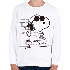 PRINTFASHION Joe cool snoopy - Gyerek pulóver - Fehér gyerek póló