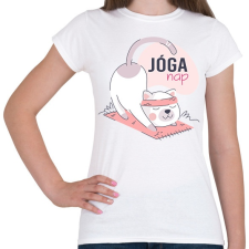 PRINTFASHION Jóga nap - Női póló - Fehér női póló