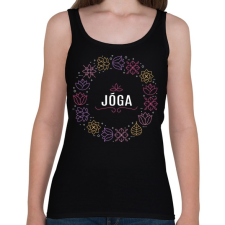 PRINTFASHION Jóga - Női atléta - Fekete női trikó