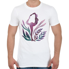 PRINTFASHION Jógás póz - Férfi póló - Fehér