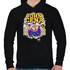 PRINTFASHION John Cena - Férfi kapucnis pulóver - Fekete férfi pulóver, kardigán