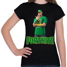 PRINTFASHION John Cena Fortnite skin - Női póló - Fekete női póló
