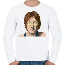 PRINTFASHION John Lennon - Férfi pulóver - Fehér