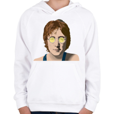 PRINTFASHION John Lennon - Gyerek kapucnis pulóver - Fehér gyerek pulóver, kardigán