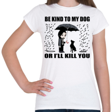 PRINTFASHION John Wick dog - Női póló - Fehér női póló