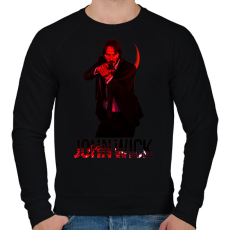 PRINTFASHION JOHN WICK - Férfi pulóver - Fekete
