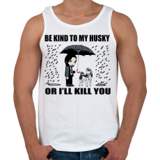 PRINTFASHION John Wick Husky  - Férfi atléta - Fehér