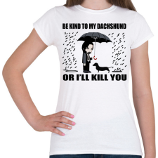 PRINTFASHION John Wick tacskó - Női póló - Fehér női póló