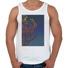 PRINTFASHION johnnie walker - Férfi atléta - Fehér