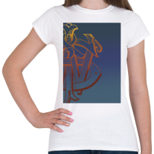 PRINTFASHION johnnie walker - Női póló - Fehér női póló
