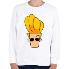 PRINTFASHION johnny bravo - Gyerek pulóver - Fehér gyerek pulóver, kardigán
