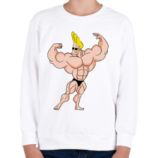 PRINTFASHION Johnny Bravo - Gyerek pulóver - Fehér