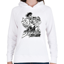 PRINTFASHION JoJo’s Bizarre Adventure - Női kapucnis pulóver - Fehér női pulóver, kardigán