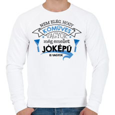 PRINTFASHION Jóképű kőműves - Férfi pulóver - Fehér