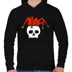 PRINTFASHION Joker - Férfi kapucnis pulóver - Fekete