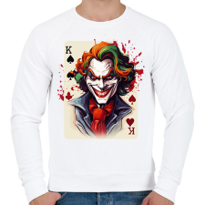 PRINTFASHION Joker - Férfi pulóver - Fehér férfi pulóver, kardigán